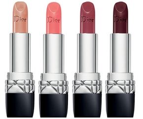 Rouge Dior N ° 416 Voyageuse, N ° 542 Nouvelle Femme, N ° 753 Continental, N ° 956 Unique
