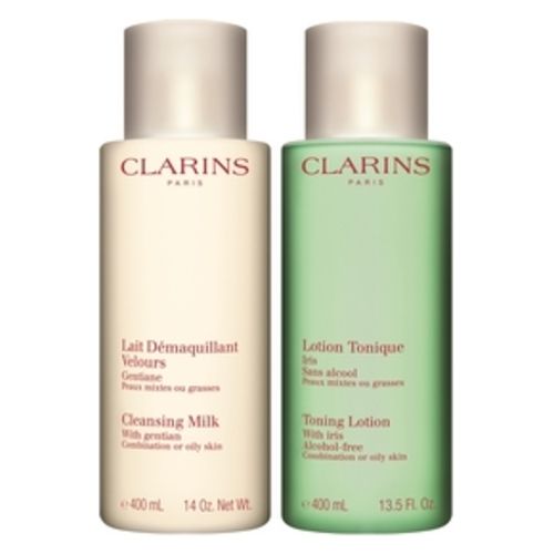 Clarins - Makeup Remover Duo Set Combination or Oily Skin