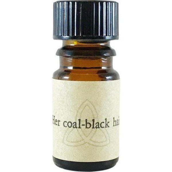 Her coal-black hair