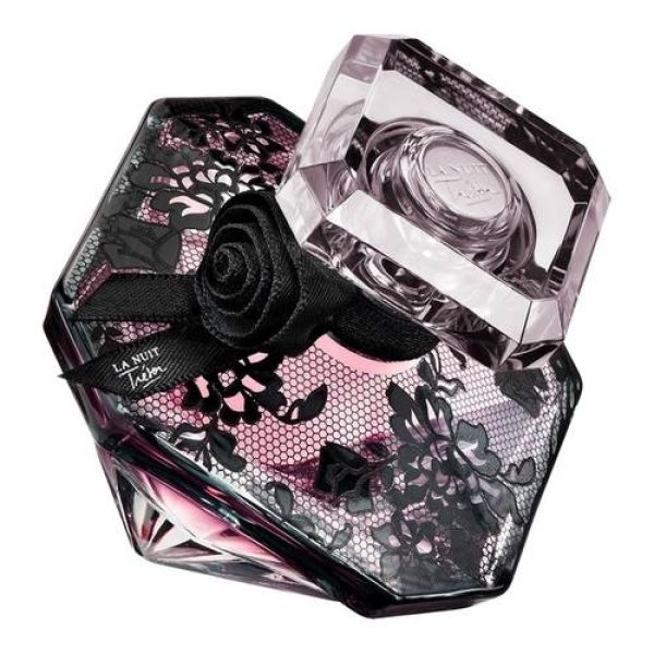 Lancome's Night Trésor is adorned with a veil of Haute Couture Pink Lace
