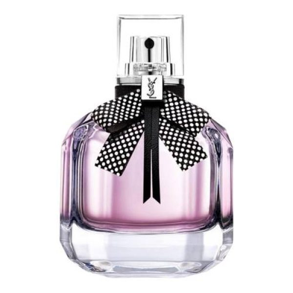 The fragrance Mon Paris Yves Saint Laurent offers a Haute Couture dress