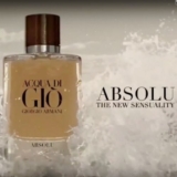 The advertisement of the new fragrance Acqua Di Gio Absolu